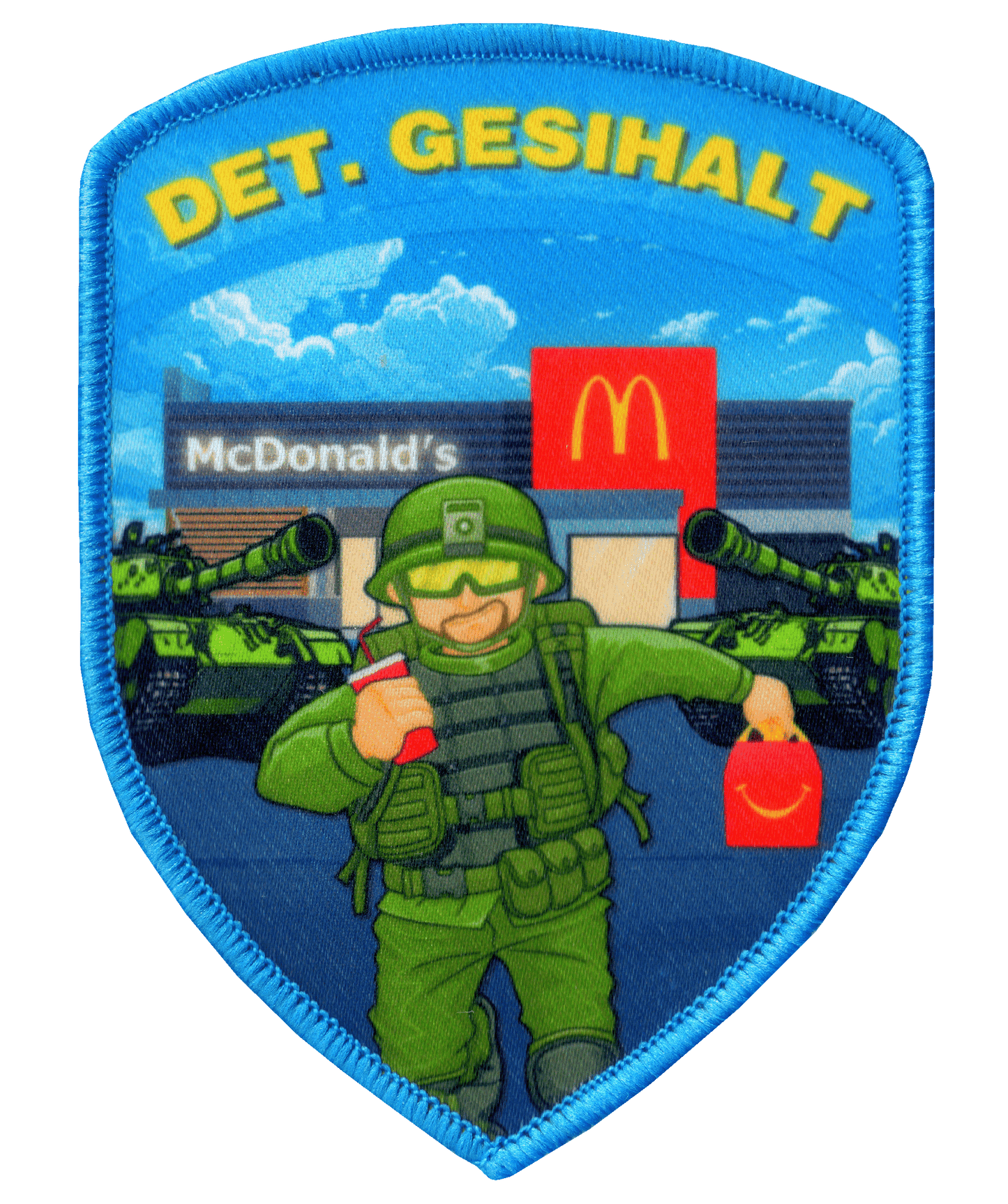 Det. GESIHALT Patch Schweizer Armee - COMBATIX